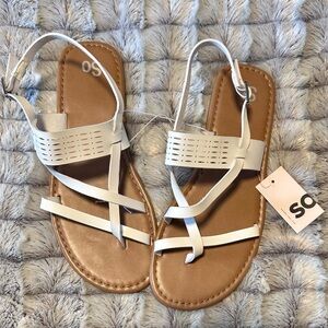 Women’s White Strap Sandals
